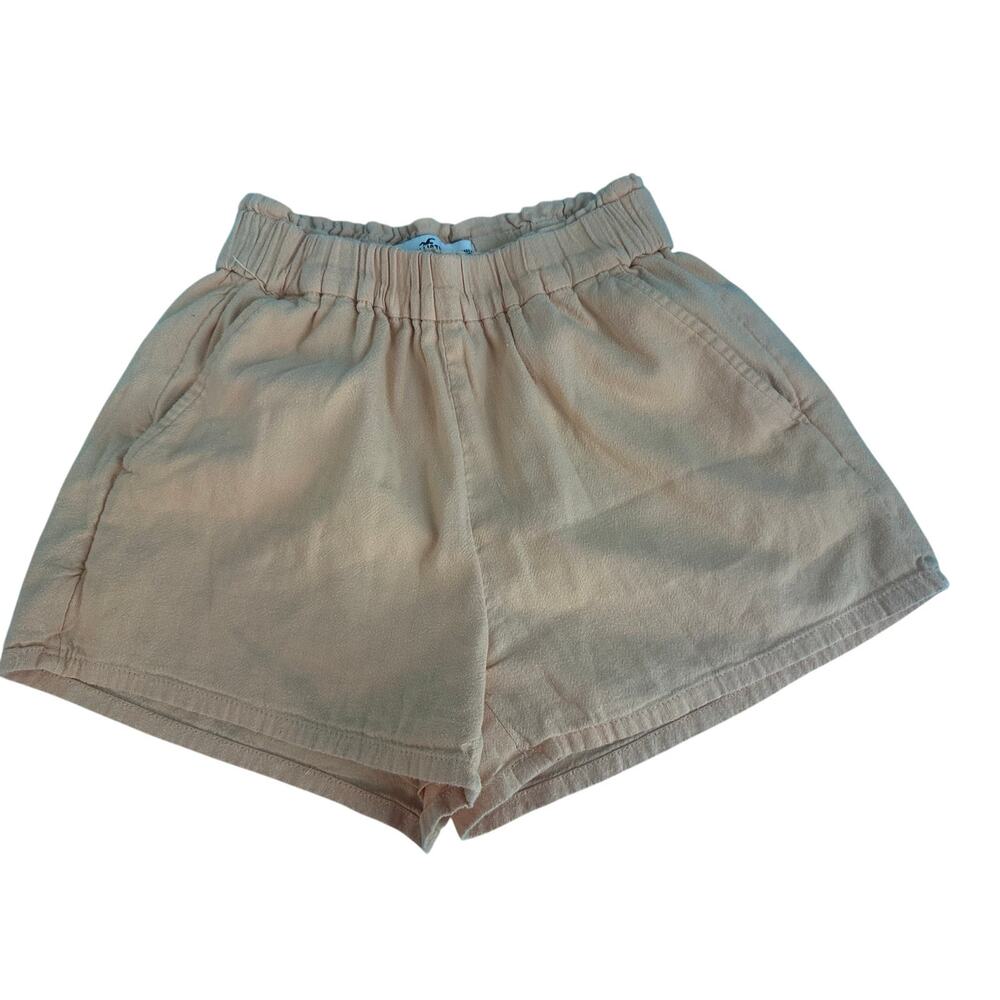 beige Hollister California ultra high-rise shorts pull-on elastic waist XS
